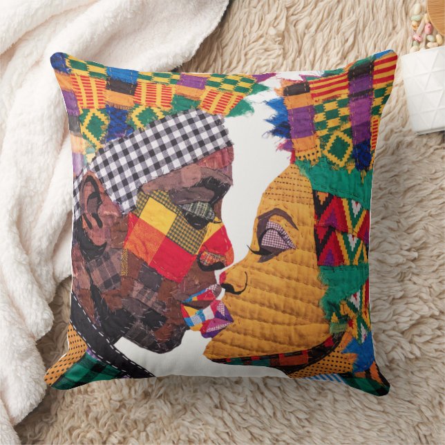 Celebrating The Art of Quilting Throw Pillow (Blanket)