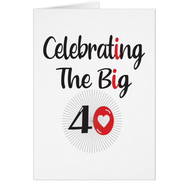 Celebrating The Big 40 (Front)