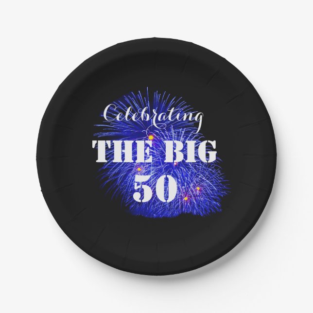 Celebrating THE BIG 50 - Paper Plate (Front)