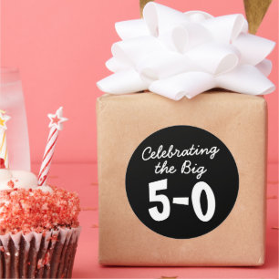 Celebrating the Big 50th Birthday Stickers