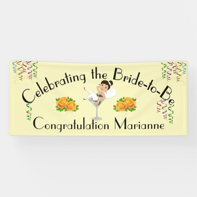 Celebrating the Bride to Be Shower / Party Banner (Horizontal)