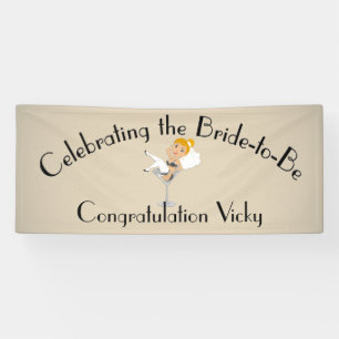 Celebrating the Bride to Be Shower / Party Ginger Banner