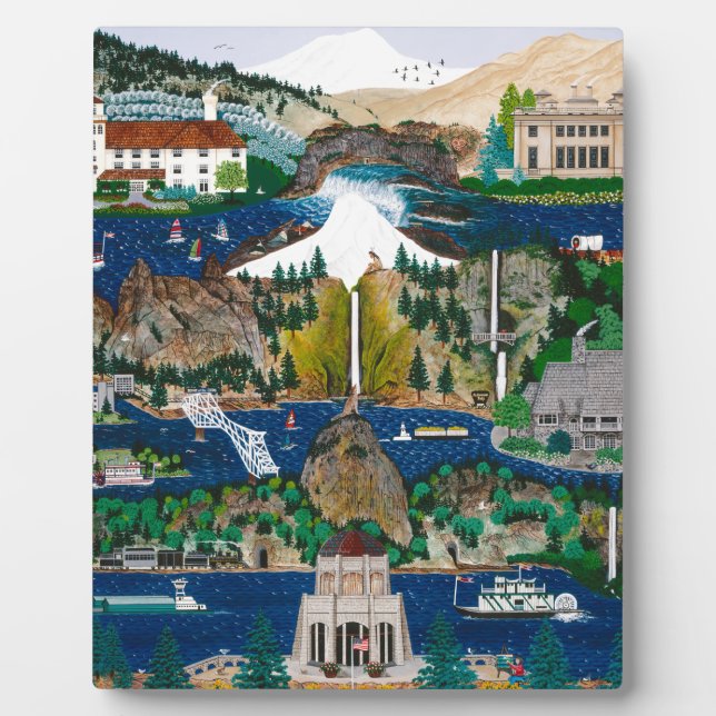 Celebrating the Columbia River Gorge Plaque (Front)