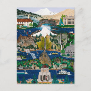 Celebrating the Columbia River Gorge Postcard