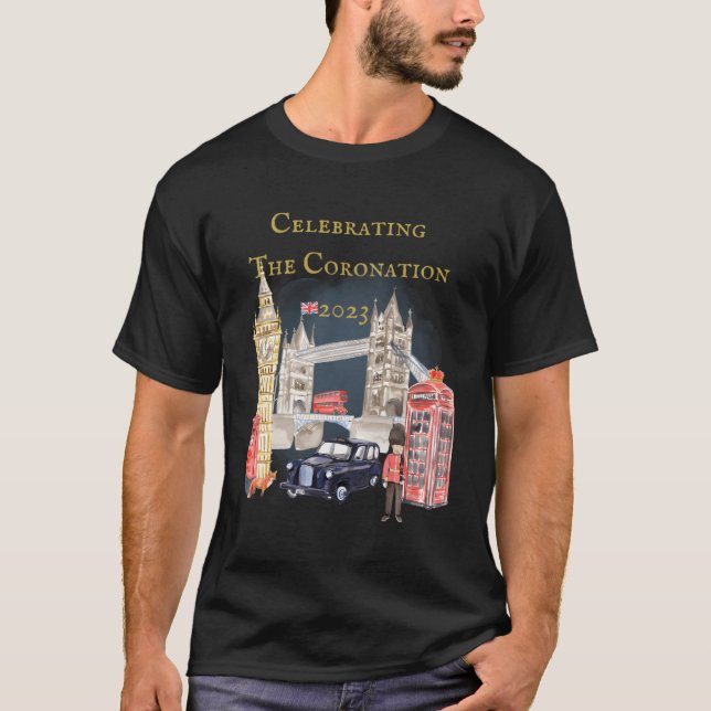 Celebrating The Coronation 2023 King Charles Iii L T-Shirt (Front)