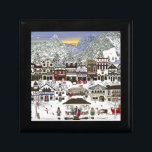 Celebrating the Holidays in Leavenworth Gift Box<br><div class="desc">What a holiday delight to visit the darling  town of Leavenworth,  Washington.  Snuggled in the North Cascade Mountains this little village comes alive in the winter with holiday activities. The image was taken from an original painting by International Artist Jennifer Lake.</div>