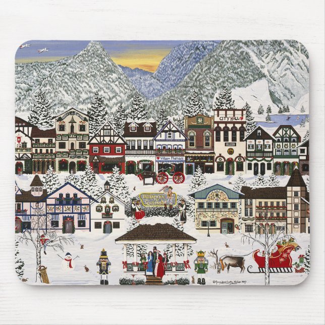 Celebrating the Holidays in Leavenworth Mouse Mat (Front)