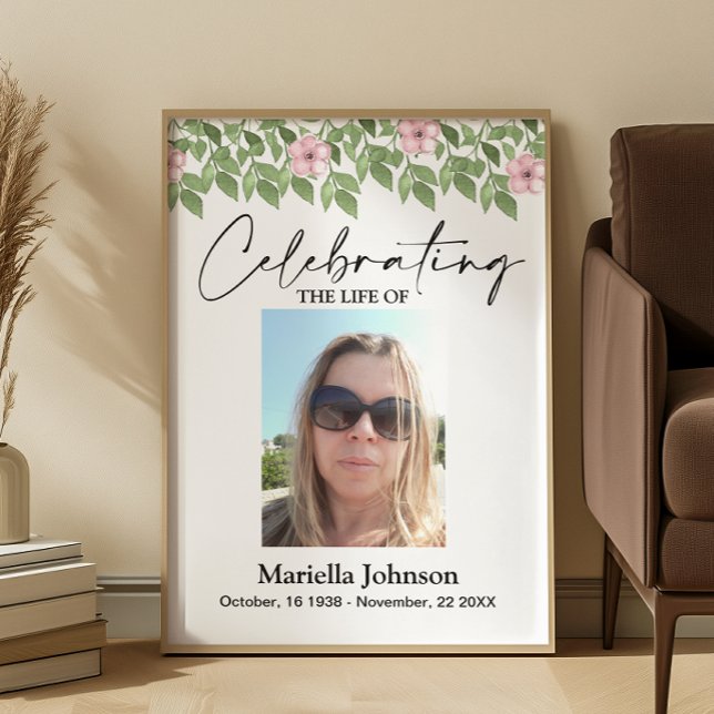 Celebrating the life 16x20  Funeral Poster (Creator Uploaded)