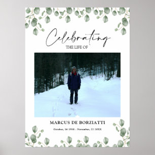 Celebrating the life Funeral Welcome Reception  Poster