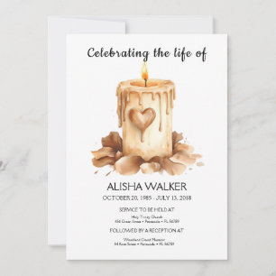 Celebrating the life Invitation, Memorial Service  Invitation