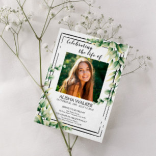 Celebrating the life Invitation, Memorial Service  Invitation