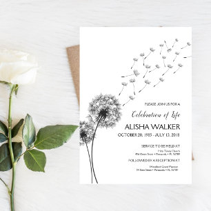 Celebrating the life Invitation, Memorial Service  Invitation
