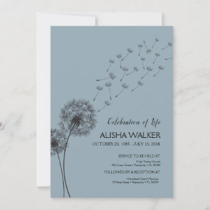Celebrating the life Invitation, Memorial Service  Invitation