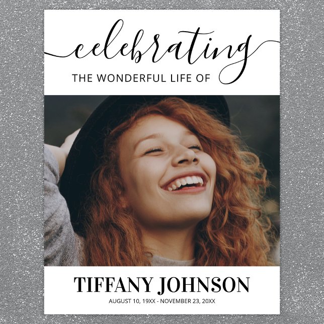 Celebrating the Life Memorial Poster (Creator Uploaded)