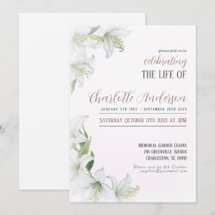 Celebrating the life of Funeral Invitation