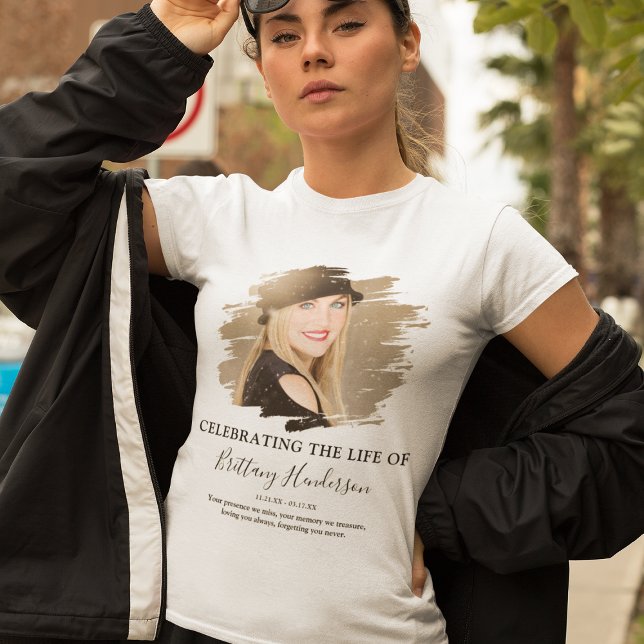 Celebrating The Life Of | Photo Memorial Tri-Blend Shirt (Creator Uploaded)
