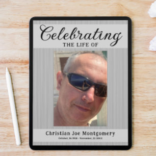Celebrating the life  Photo Funeral  Poster