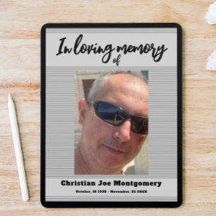 Celebrating the life  Photo Funeral   Poster