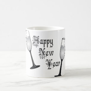 celebrating  the new year 2018 coffee mug