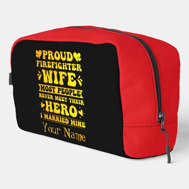 Celebrating the Strength of Firefighter Families Dopp Kit (Right Corner)