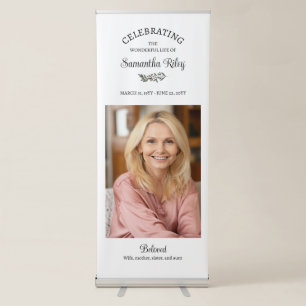 Celebrating the Wonderful Life Of Retractable Banner
