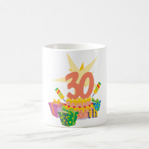 celebrating thirty years young coffee mug