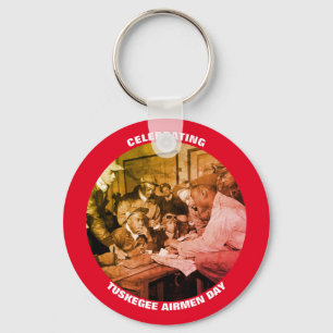 Celebrating TUSKEGEE AIRMEN DAY Key Ring