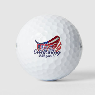 celebrating USA 250 independence golf balls