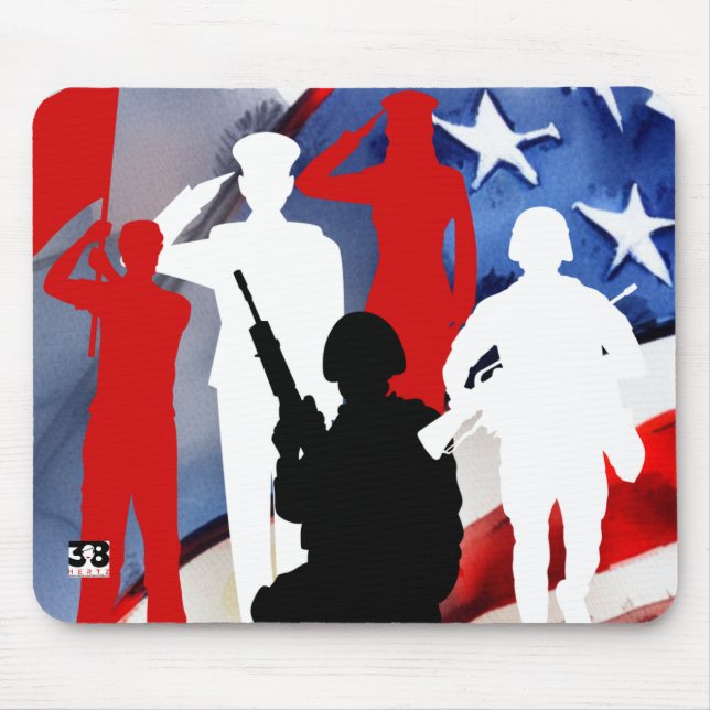 Celebrating Veterans Mouse Mat (Front)