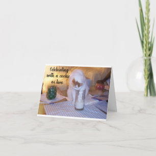 **CELEBRATING WITH A COOKIE** ON YOUR **BIRTHDAY** CARD