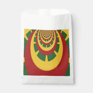 Celebrating With Colours Red Golden Green Favour Bags