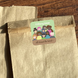 Celebrating Women All Around The World Stickers