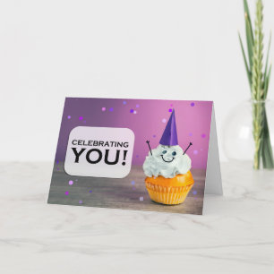 Celebrating You General Congratulations Cupcake Holiday Card