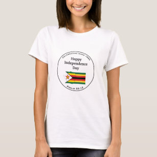 Celebrating ZIMBABWEAN INDEPENDENCE White T-Shirt