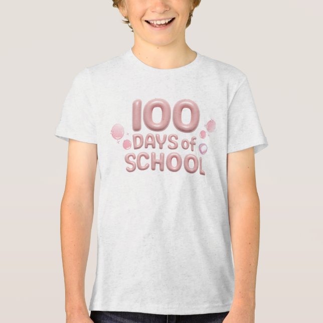 Celebration 100 Days of School Tri-Blend Shirt (Front)