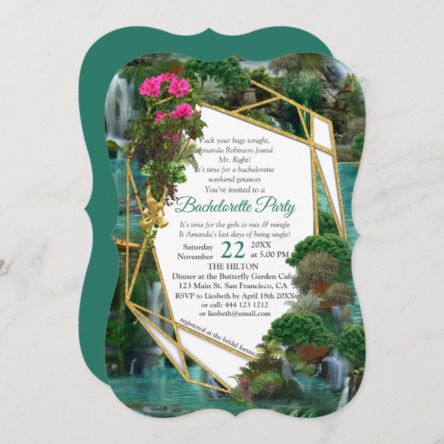 Celebration at the Magical Fantasy Lake Invitation (Front/Back)