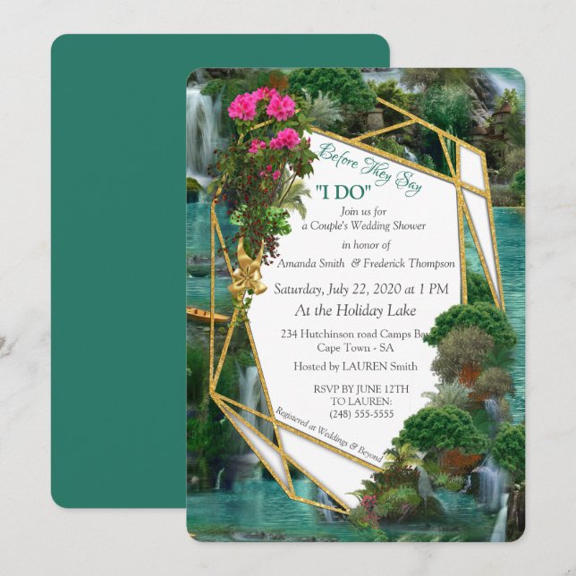 Celebration at the Magical Fantasy Lake Invitation (Front/Back)
