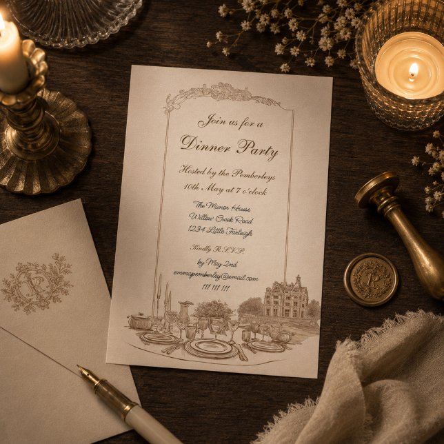Celebration at the Manor Custom Invitation (Creator Uploaded)