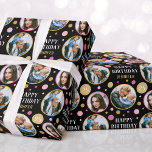 Celebration Birthday Custom Photo Pink Wrapping Paper<br><div class="desc">Celebrate a special birthday with this personalised photo wrapping paper. Both the name and birthday age can also be customised to make it truly unique.</div>