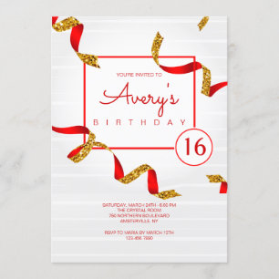 Celebration Birthday Party Invitation