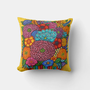 Celebration Bouquet Throw Pillo Cushion