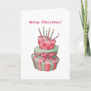 Celebration Cake Christmas Card
