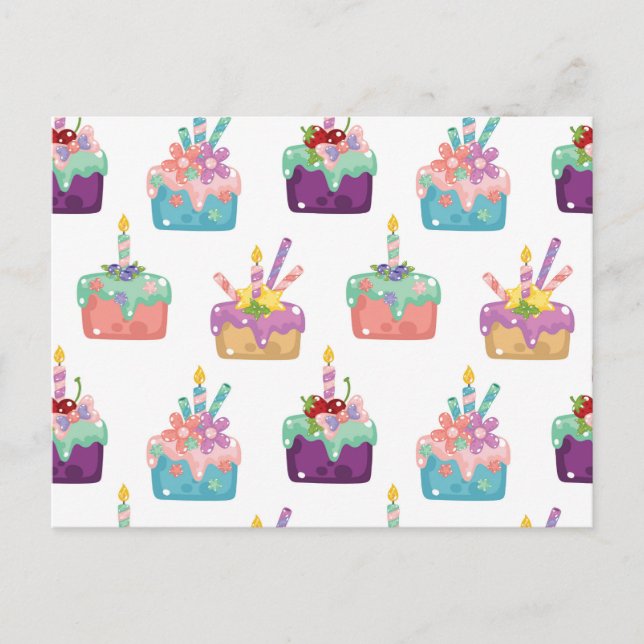 Celebration Cakes Invitation Postcard (Front)