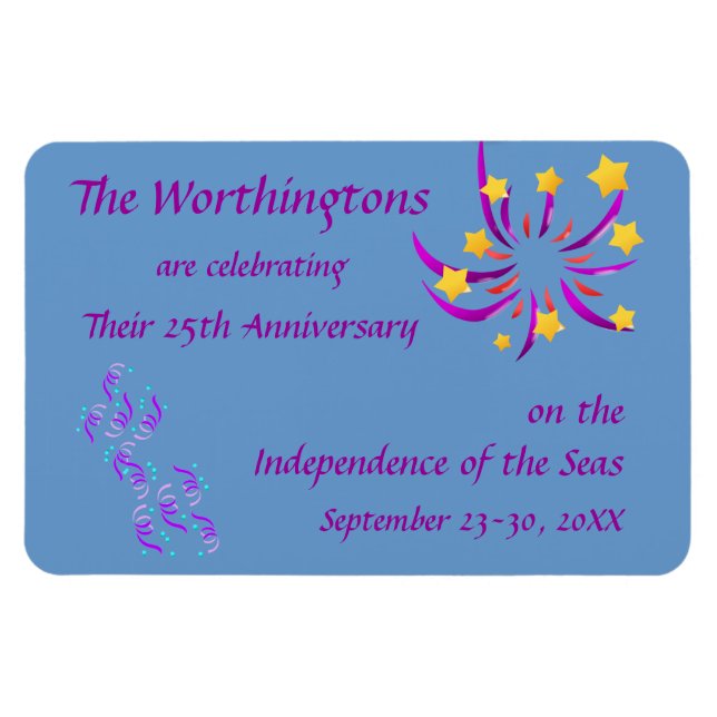 Celebration Cruise Cabin Door Marker Magnet (Horizontal)