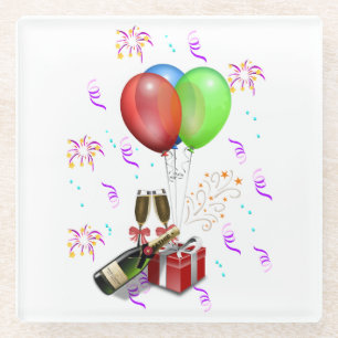 Celebration Decorations Glass Coaster