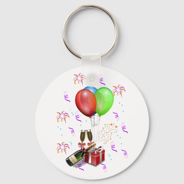 Celebration Decorations Key Ring (Front)