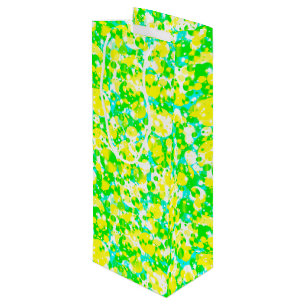 Celebration Dots-17-Lemon Lime WINE GIFT BAG
