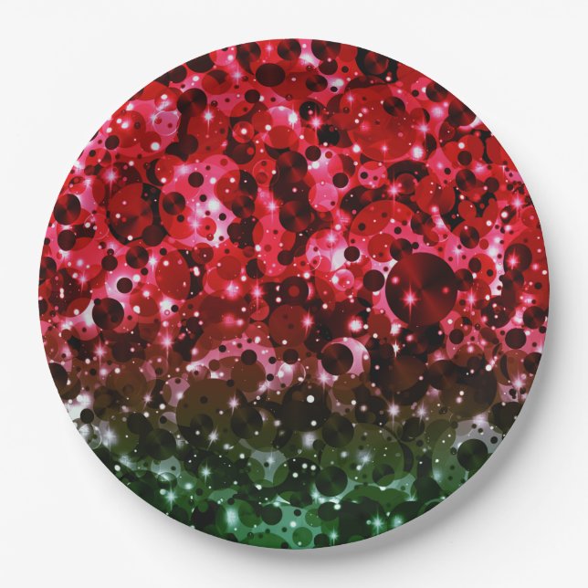 Celebration Dots-18-Christmas PAPER Plates (Front)