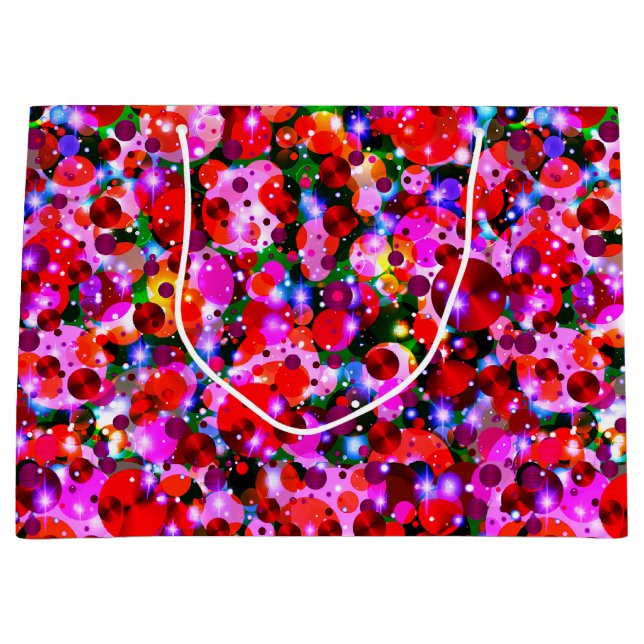 Celebration Dots 3-Fruity Colours- Large Gift Bag (Front)