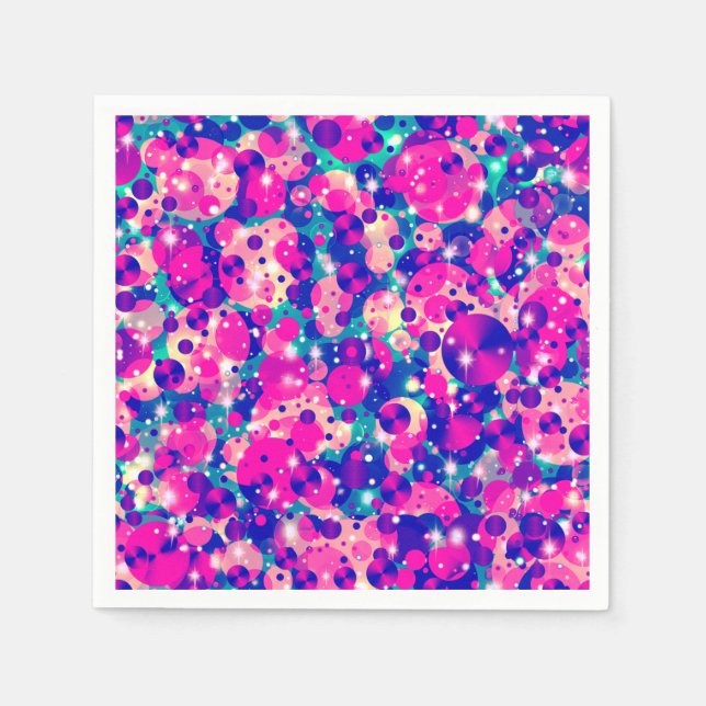 Celebration Dots 4-PAPER PARTY NAPKINS (Front)